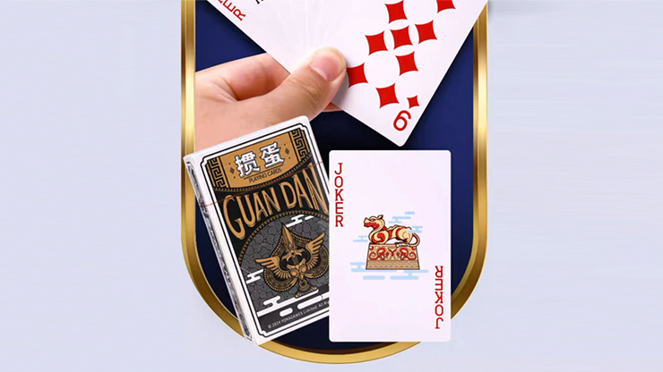 GUAN DAM -Warriors of the Three Kingdoms (Black) Playing Cards | YOKAGAME