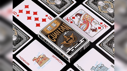 GUAN DAM -Warriors of the Three Kingdoms (Black) Playing Cards | YOKAGAME