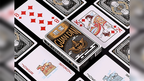 GUAN DAM -Warriors of the Three Kingdoms (Black) Playing Cards | YOKAGAME