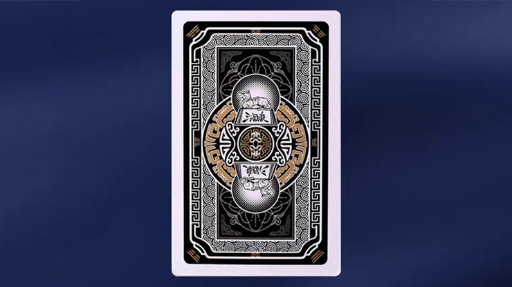 GUAN DAM -Warriors of the Three Kingdoms (Black) Playing Cards | YOKAGAME