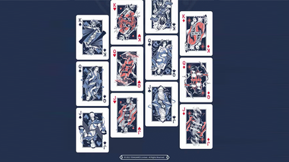 Warriors Of Three Kingdoms (Blue) Playing Cards | YOKAGAME