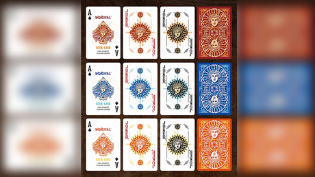 Sun God Greek Mythology Themed Blue Edition Playing Cards