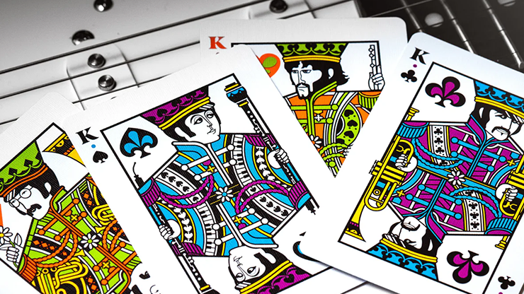 The Beatles Special Edition (Black) Playing Cards | theory11