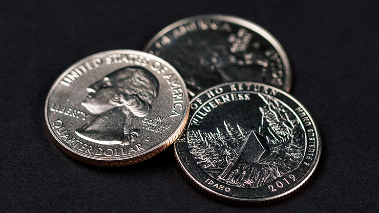 Triad Coins (Quarter) | Joshua Jay and Vanishing Inc.
