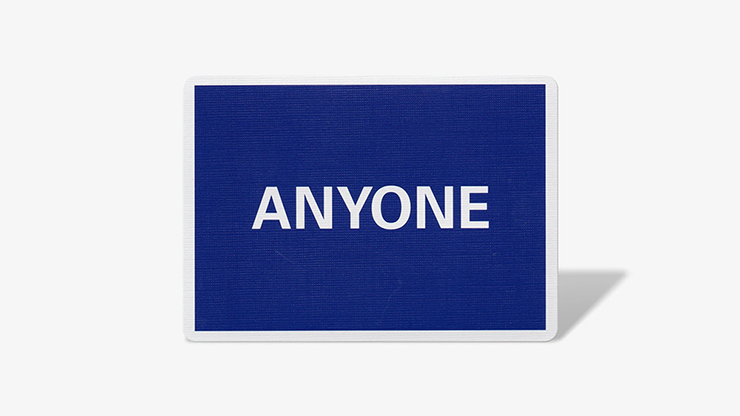 Cap Logo (Navy) ANYONE Playing Cards