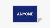 Cap Logo (Navy) ANYONE Playing Cards