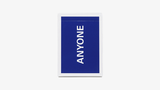 Cap Logo (Navy) ANYONE Playing Cards