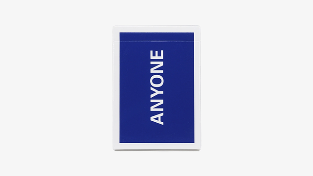 Cap Logo (Navy) ANYONE Playing Cards