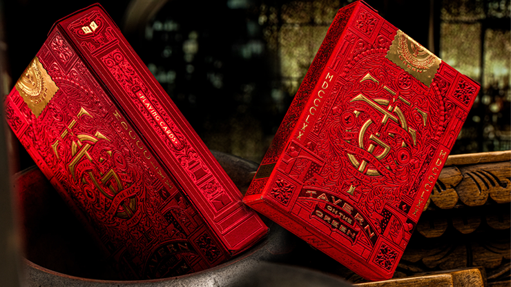 Tavern on the Green: Red Edition Playing Cards | theory11