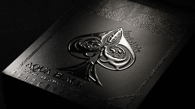 Aqua Black Invisible Playing Cards | MPC
