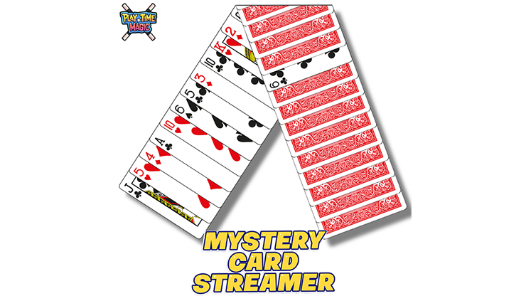 Mystery Card Streamer (Red 6 of Clubs) | PlayTime Magic DEFMA