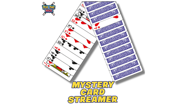 Mystery Card Streamer (Blue 4 of Hearts) | PlayTime Magic DEFMA