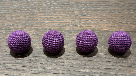 Shining Crochet Balls (Dark Purple) | JT Magic