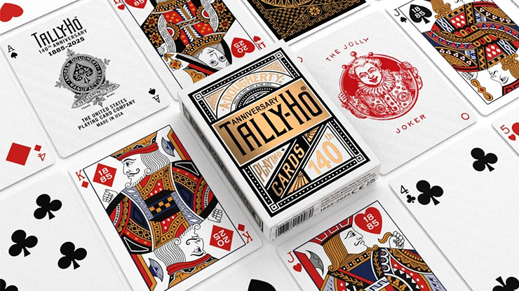Tally Ho 140th Anniversary (Metaluxe) Playing Cards | US Playing Card