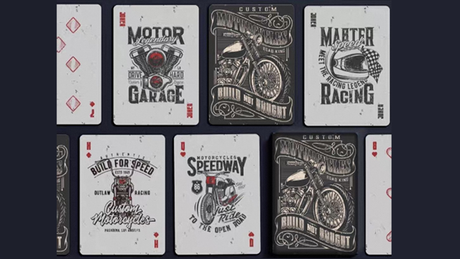 Custom Motorcycles Playing Cards