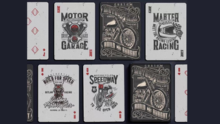 Custom Motorcycles Playing Cards