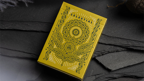 Celestial Valor Playing Cards | Giovanni Meroni(greenish yellow)