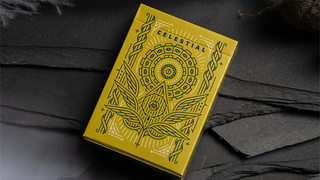Celestial Valor Playing Cards | Giovanni Meroni(greenish yellow)