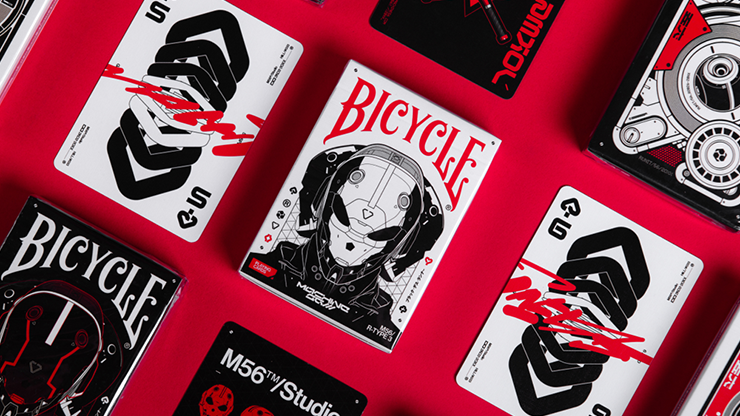 Bicycle Machine56 R-TYPE/3 White Playing Cards | RunIt Decks