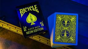 Bicycle Neon Rider Back Yellow-Starburst Deck Playing Cards