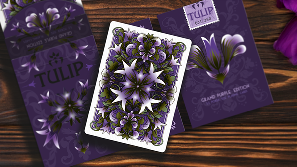 Grand Tulip Purple Playing Cards | Dutch Card House Company