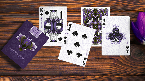 Grand Tulip Purple Playing Cards | Dutch Card House Company