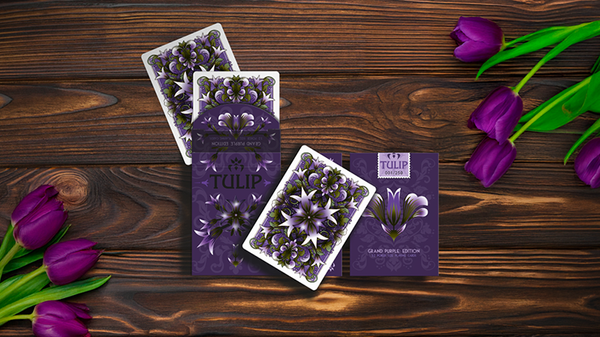 Grand Tulip Purple Playing Cards | Dutch Card House Company
