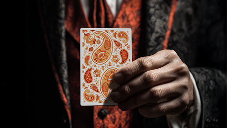 Paisley Ton sur Ton Poudre Orange workers Deck