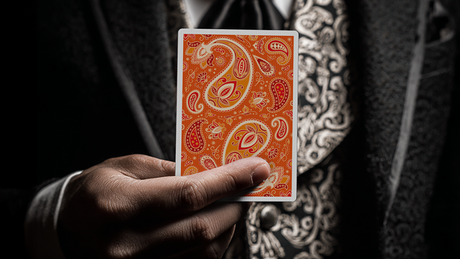 Paisley Ton sur Ton Poudre Orange Foil Designer's Choice