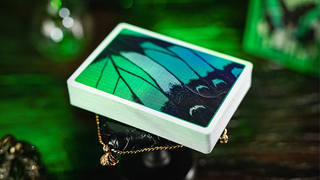 Emerald Green Morpho Playing Cards | TCC Fashion