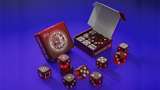 Forcing Dice Set | IARVEL Magic (Transparent Red)