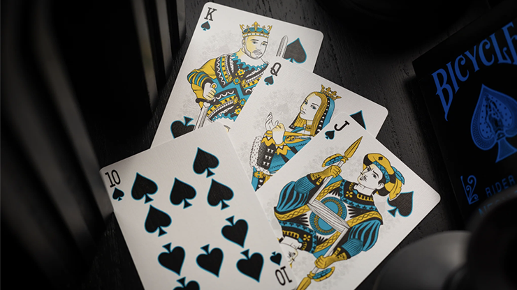 Bicycle Cool Blue Neon Rider Back Playing Cards
