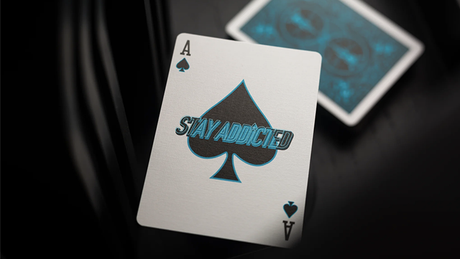 Bicycle Cool Blue Neon Rider Back Playing Cards