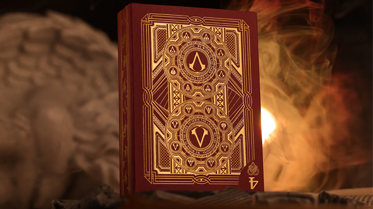 Assassin's Creed Legacy Version 2 Garnet (Hidden Blade Black) Playing Cards
