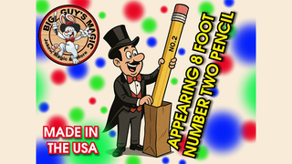 Appearing number two pencil- 8 Foot | Big Guys Magic