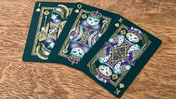Neko Royal Green Playing Cards