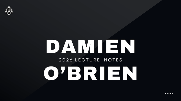 Damien's 2026 Lecture Notes - ebook