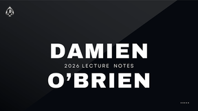 Damien's 2026 Lecture Notes - ebook