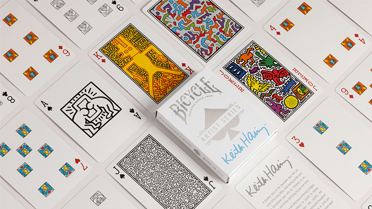 Bicycle Keith Haring (Box Set Red and Blue) Playing Cars | US Playing Cards