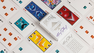 Bicycle Kenny Scharf Purple/Orange Box Set | US Playing Cards