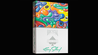 Bicycle Kenny Scharf Purple/Orange Box Set | US Playing Cards