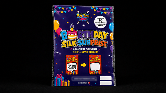 Birthday Silk Surprise REFILL (10 Silks) | PlayTime Magic DEFMA (Purple)