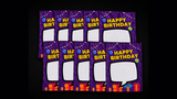 Birthday Silk Surprise REFILL (10 Silks) | PlayTime Magic DEFMA (Purple)