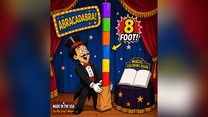 8 Foot Appearing Multi-Color Pole | Big Guy's Magic - Coloring Book Kicker Finale