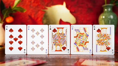 Year of the Horse (Red) Playing Cards | TCC Fashion