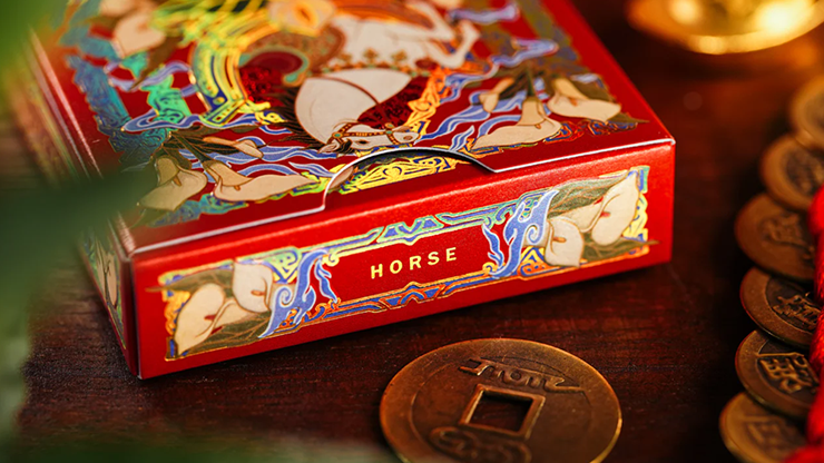 Year of the Horse (Red) Playing Cards | TCC Fashion