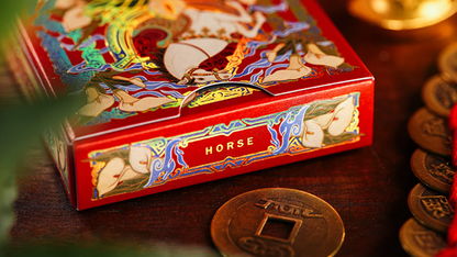 Year of the Horse (Red) Playing Cards | TCC Fashion