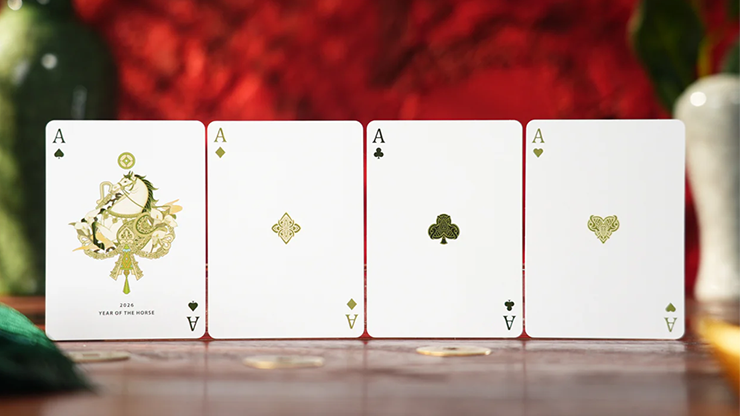 Year of the Horse (Green) Playing Cards | TCC Fashion
