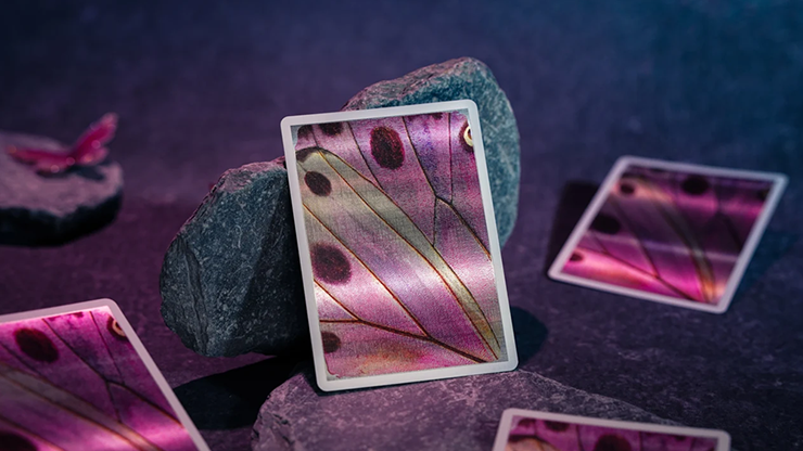 Morpho V2 (Pearl / Pink) Playing Cards | TCC Fashion