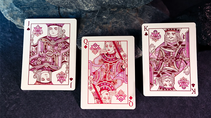Morpho V2 (Pearl / Pink) Playing Cards | TCC Fashion